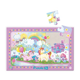 Rahmenpuzzle "Einhornwelt"