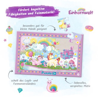 Rahmenpuzzle "Einhornwelt"