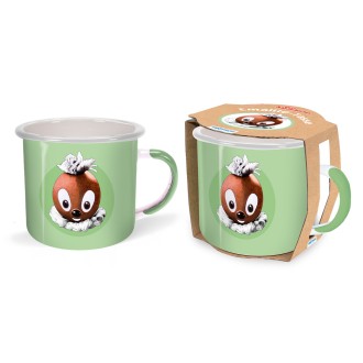 UNSER SANDMÄNNCHEN Emaillebecher "Pitti retro"