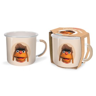 UNSER SANDMÄNNCHEN Emaillebecher "Moppi retro"