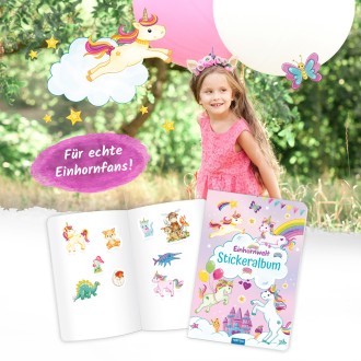 Mein Stickeralbum "Einhornwelt"