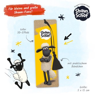 Shaun das Schaf 3D-Lesezeichen