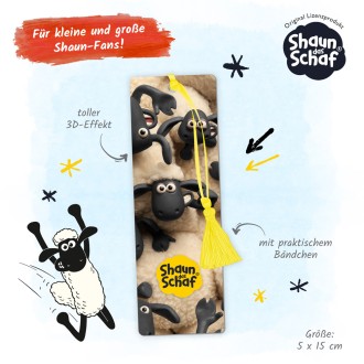 Shaun das Schaf 3D-Lesezeichen Freunde