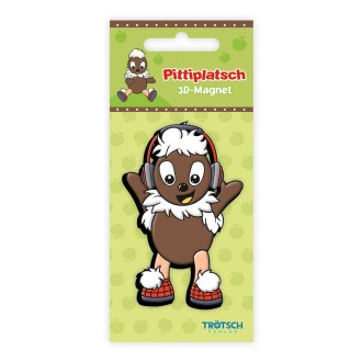 Unser Sandmännchen Magnet "Pittiplatsch mit Kopfhörer"