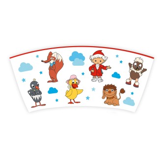 Unser Sandmännchen Kindertasse Geschenktasse aus Porzellan Sandmännchen und Freunde