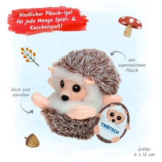 Plüschigel braun