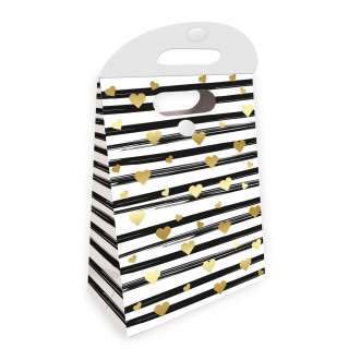 Geschenktasche mit Verschluss medium Goldheart