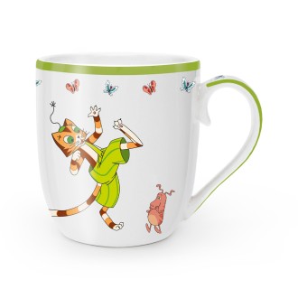 Pettersson und Findus Kindertasse Porzellan Findus