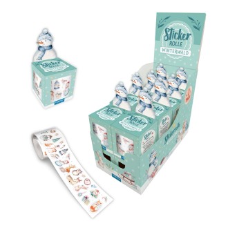 Stickerrolle Winterwald | Ab 3 Jahren