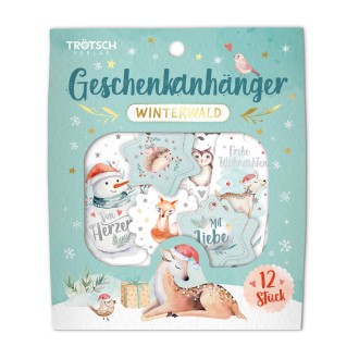 Geschenkanhänger Winterwald Weihnachten