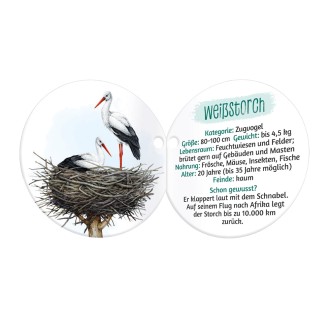 Plüsch Storch 21 cm