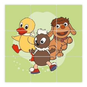 Unser Sandmännchen Bilderwürfel aus Holz