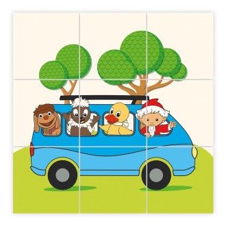 Unser Sandmännchen Bilderwürfel aus Holz