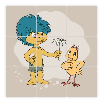 Unser Sandmännchen Bilderwürfel aus Holz