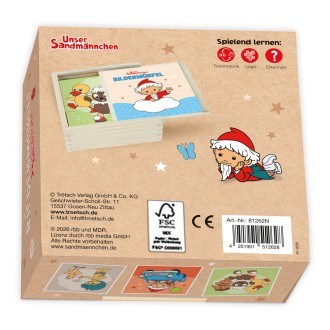 Unser Sandmännchen Bilderwürfel aus Holz