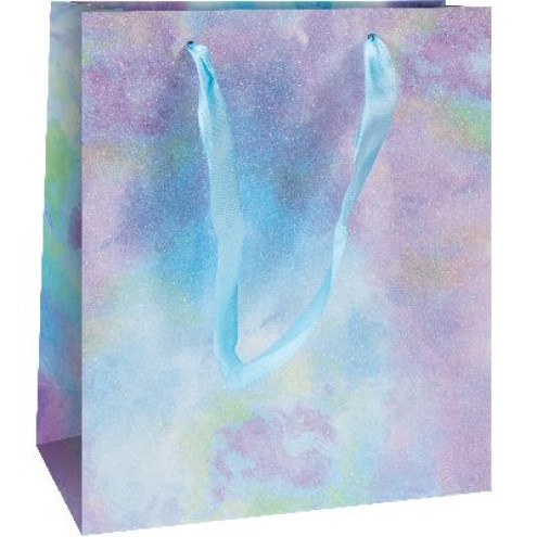 Geschenktasche "Rainbow Glitter" medium