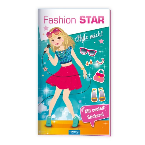 Stickermalbuch "Fashion Star - Popstar"
