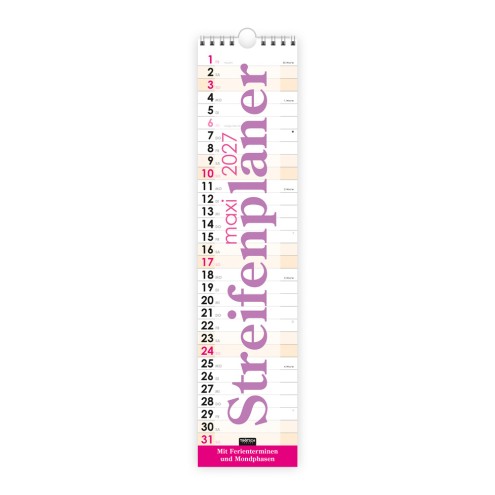 Maxi-Streifenkalender VIOLETT