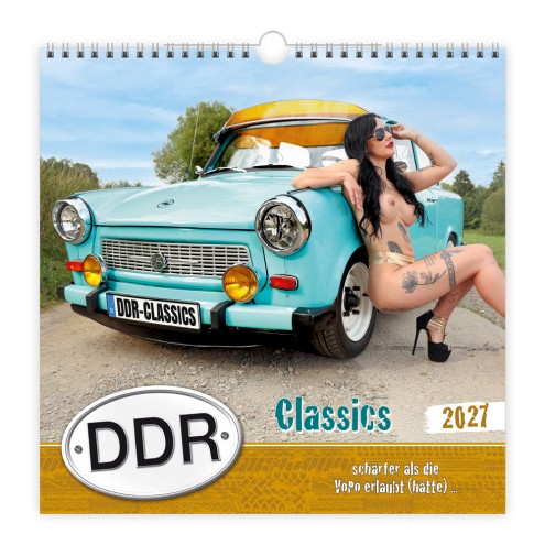 Erotikkalender DDR Classics 2027 schärfer als die VOPO erlaubt (hätte)