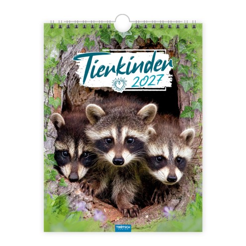 Notizkalender Tierkinder 2027