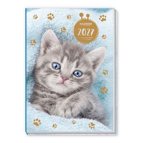 Taschenkalender A7 Katze 2027