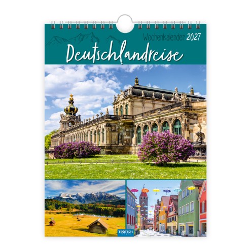 Wochenkalender zum Hängen Deutschlandreise 2027