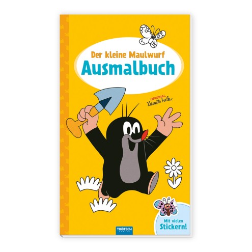 DER KLEINE MAULWURF Ausmalbuch mit Stickern