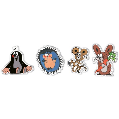 DER KLEINE MAULWURF 4er Radierer-Set