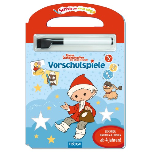 UNSER SANDMÄNNCHEN Schreib und wisch weg Vorschulspiele