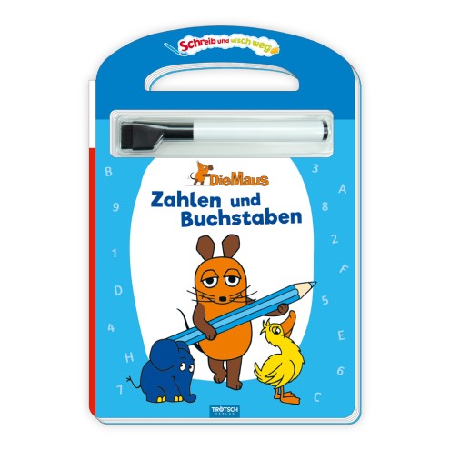 DIE MAUS Schreib und wisch weg "Buchstaben und Zahlen"