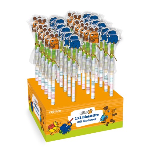 DIE MAUS 1x1 Bleistift mit Radierer