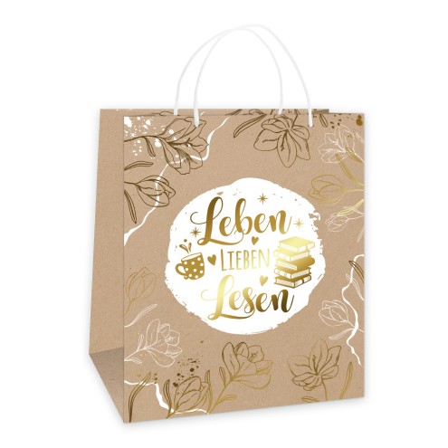 Geschenktasche "Leben, lieben, lesen"