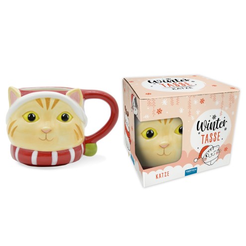 Wintertasse Katze klein