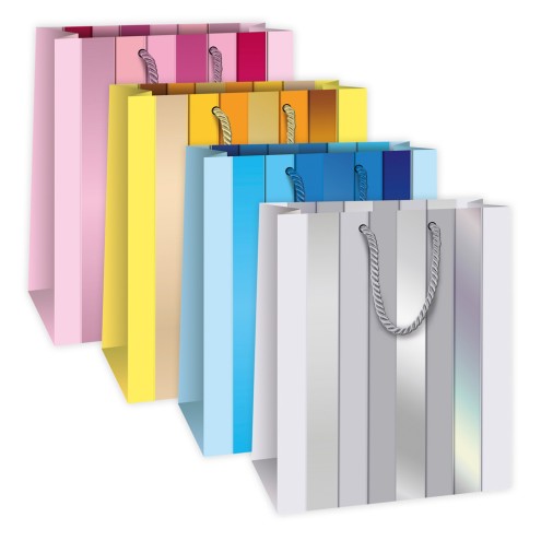 Geschenktasche "Streifen" groß